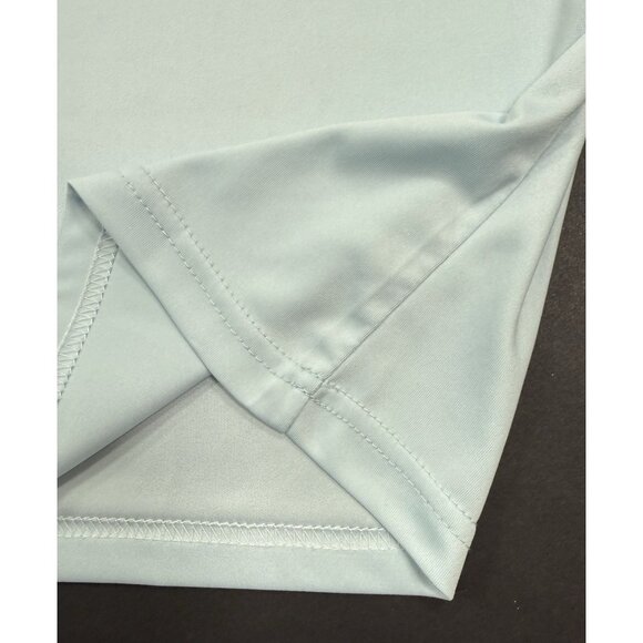 Collars And Co Mens Dress Collar Polo Shirt Size Large Golf Performance Blue - Picture 4 of 9